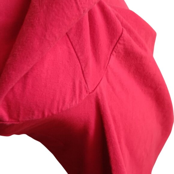 BVD XL Vintage Single Stitch T-shirt 1980s Mens CHERRY RED COTTON POCKET USA - Picture 6 of 6